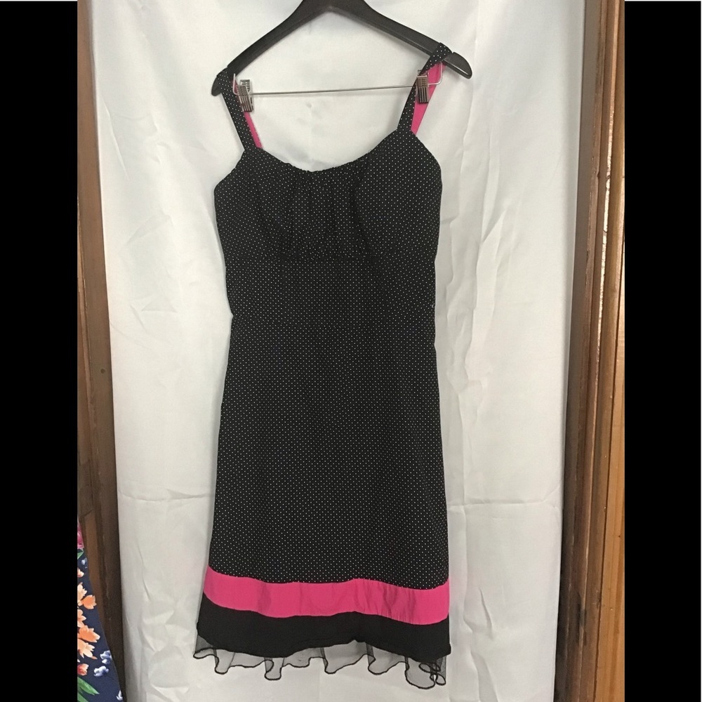 Pin up style polka dot dress sz 16